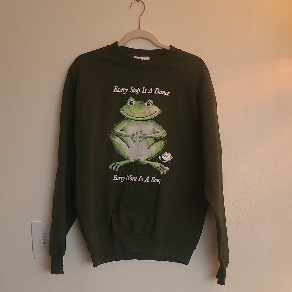Online ceramics Every Word Is A Song Green Sweatshirt